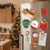 Reindeer Christmas Fridge Magnet Soft Refrigerator Decor Soft Magnetic Sticker Decal  New Year