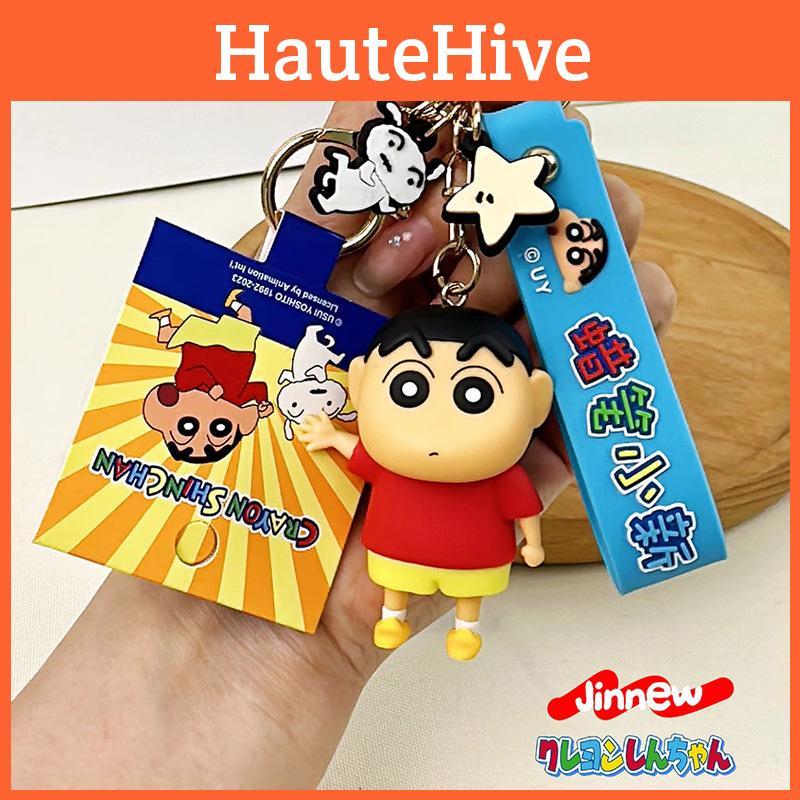 Eyes Wave Squint Hand Crayon Shinchan Resin Keyring With Cartoon Hanging Decor