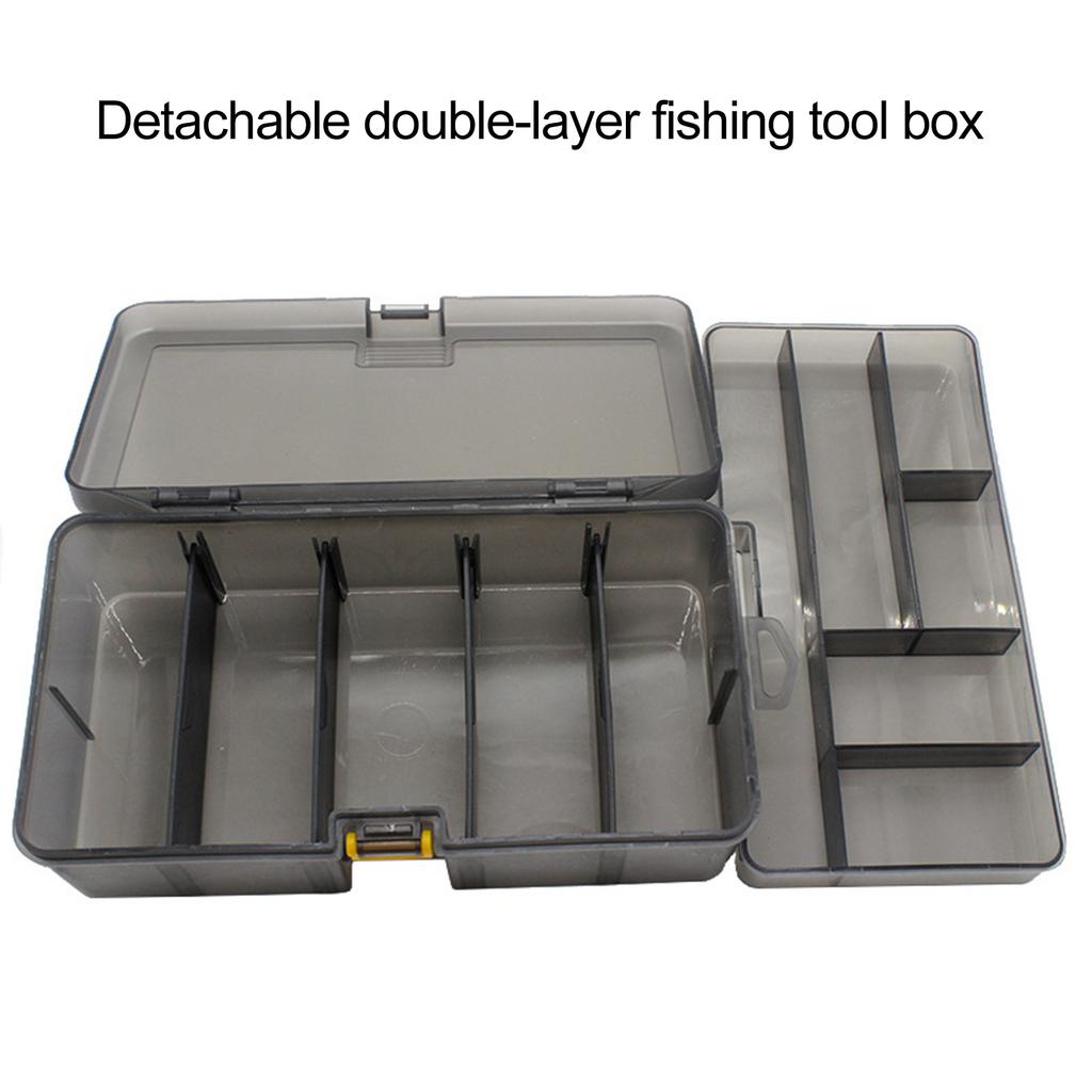 Grids Fishing Tackle Box Waterproof Seal Fishing Tackle Storage Box Baits Storage Case with Compartments Structure