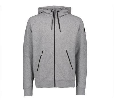 Bluza z kapturem na zamek - Męska Sportowa Rekreacyjna Kurtka Szara 1ME11440423 ORYGINALNA