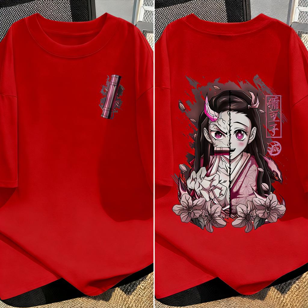 Demon Slayer Anime Printed Unisex Women Tshirt Casual Top Fashion Harajuku Style Street Wear Y2K 2026 New Summer