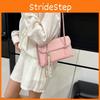 Handbag Stylish Pu Shoulder Bag With Solid Color Design For Casual Street