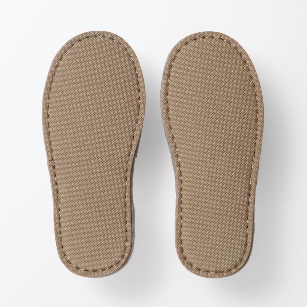 MUJI Igusa Open XL Light 76409823 Hausschuhe, Vorne, (Größen 26,5-28cm), Braun,