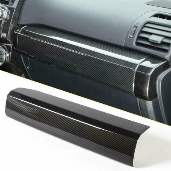 Carbon Fiber Interior Co-Pilot Passenger Trim Cover Bezels For 4Runner 2010-