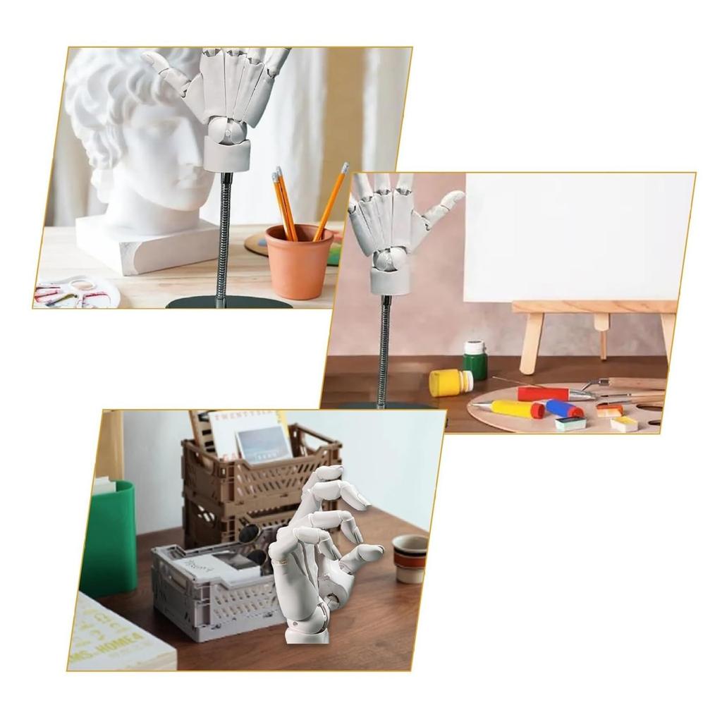 Flexible Artists Hand Model, Adjustable Hand Model For Drawing, Lively Manikin Figure Hand Model For Desk Decoration, Sketching, Drawing, Painting