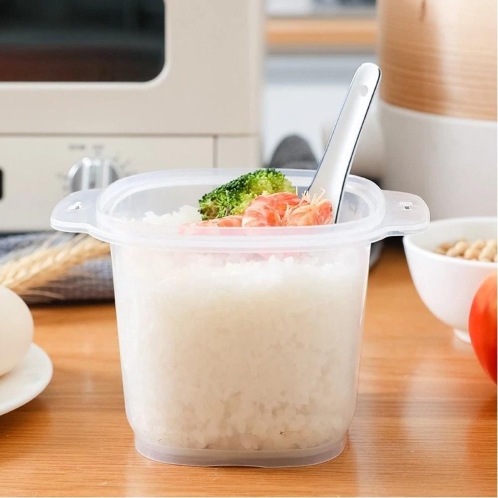 900ml Mikrovågsugn Riskokare Livsmedelskvalitet med Sil Bento Matlåda Kök Ångkokningsredskap Multifunktionell Ångkokare