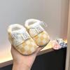 Newborn Winter Soft Sole Non-Slip Cotton Shoes, 0-6 Months, with Velvet Lining