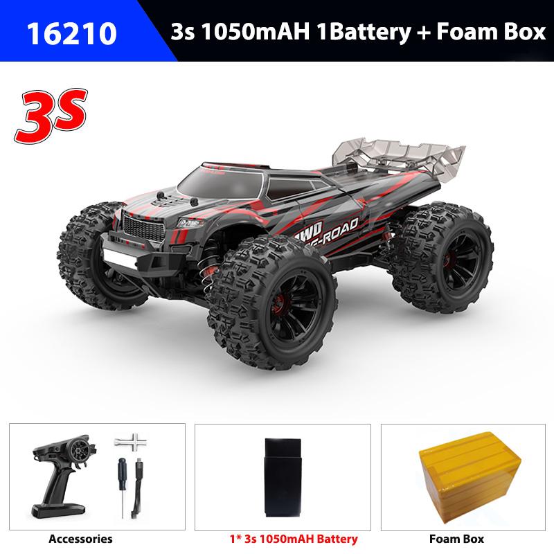 MJX 16208/16209/16210 RC Car 2.4G 4WD Remote Control Off-Road Vehicle Brushless High-Speed Racing Climbing Crawler 2S 3S Battery