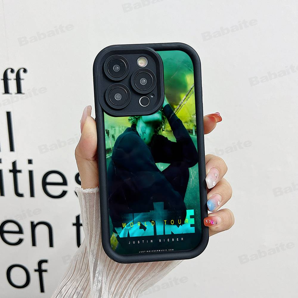 Sänger Justin B-Bieber Handyhülle Für iPhone 17 16 15 14 13 12 11 Pro Max Anti-Drop Weiche Hülle