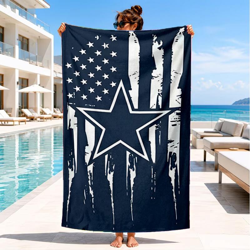 American Football Team Beach Towel, Quick-drying, Easy to Care for, Suitable for Both Fitness and Beach Vacations,Sports Essential