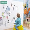  Electrostatic Whiteboard Sticker Reusable Pp Teaching Graffiti Drawing Board Removable Household Erasable Whiteboard