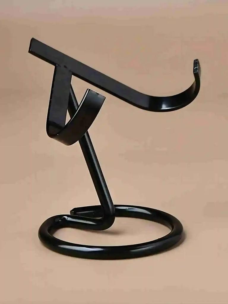 1pc Crystal Mineral Specimen Display Stand Metal Base Simple Style Crystal Display Stand Desktop Decoration Halloween Home Decor