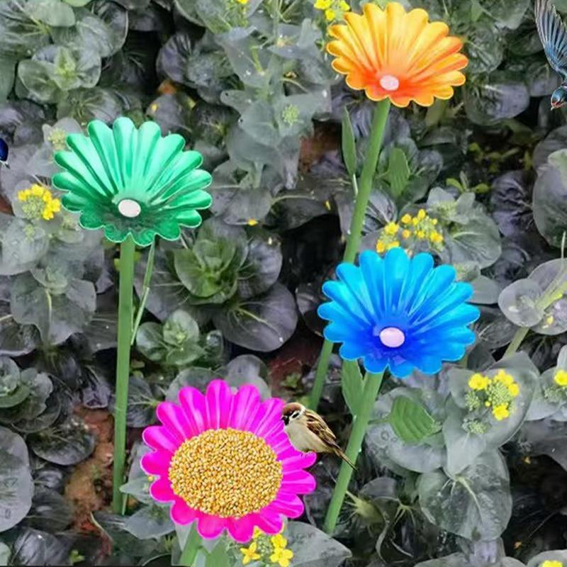 Bee Watering Cups Bee Drinking Cups For Garden Metal Butterfly Bath Watering Bowl With Flower Design For Thirsty Pollinators