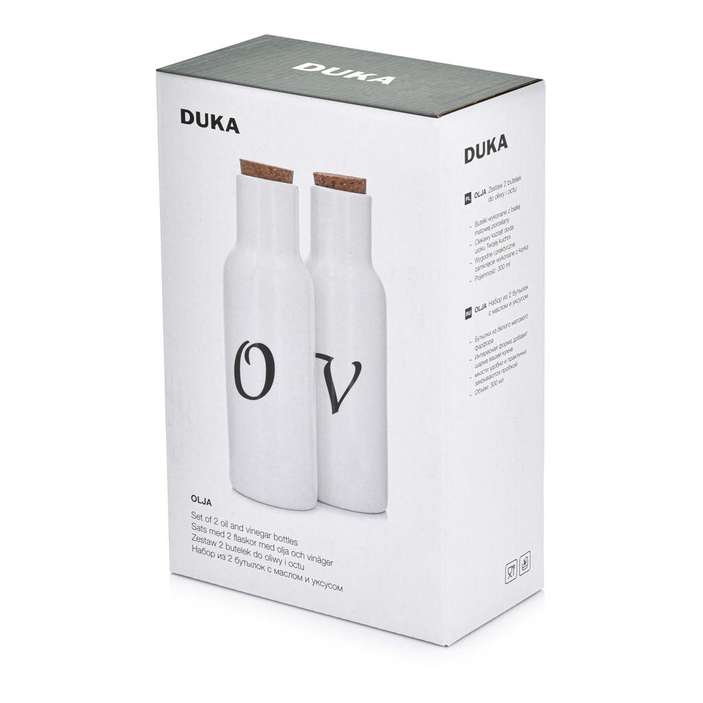 Stylish Porcelain Oil and Vinegar Bottles OLJA DUKA