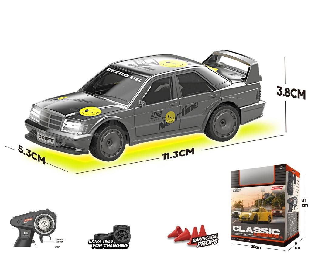 Mini Rc Drift Car For Desktop Full-Proportional Control Smooth Drifting Classic Simulated Models Collectors 1 43 4wd 3 Kid Friendly Entertaining Fun