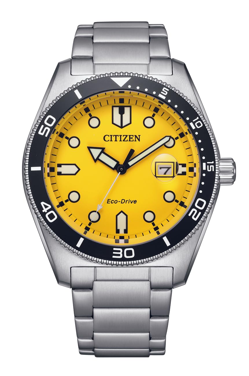 

CITIZEN Wristwatch Solar Metal Silver Yellow [CITIZEN] AW1760-81Z Eco-Drive Men s [Used]