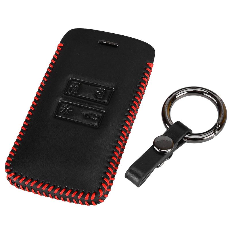 Leather 4 Buttons Remote Key Fob Cover Case Shell Fit for Renault Kadjar Captur Megane Laguna Clio Koleos Logan Dacia Jogger