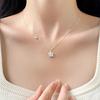 Light Luxury Niche Design Cherry Blossom Flower Clavicle Necklace For Women