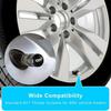 Tire Valve Stem Cap Cover for Accessories Belt O-Ring Seal Corrosion Black-04