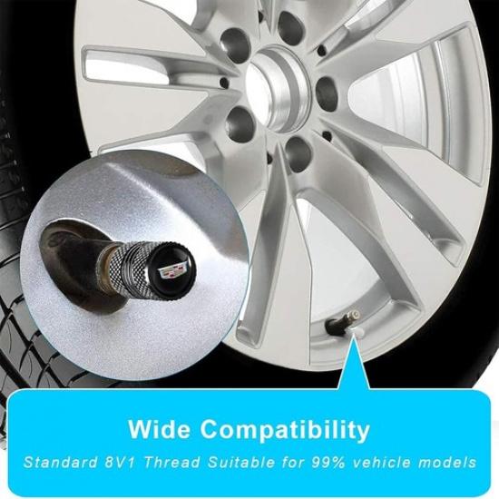Tire Valve Stem Cap Cover for Accessories Belt O-Ring Seal Corrosion Black-04