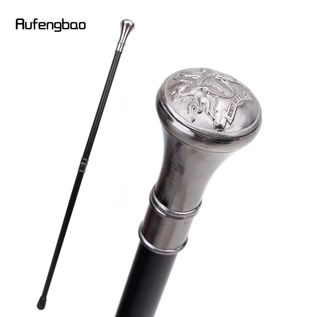 Unity and Faith Totem Relief Walking Cane Fashion Walking Stick Gentleman Crosier Knob Walking Stick 93cm