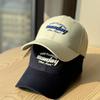 New style face-slimming cap for women, Korean version with letter embroidery, hard-brimmed baseball cap, versatile for couples, suitable for travel,