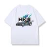 HKS Graphic Printed T-shirt Men Women Casual Fashion High Street Y2K Short Sleeve Top Tee Shirt Summer Breathable Loose T-shirt