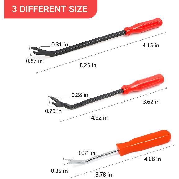 4Pcs Auto Clip Pliers Set Fastener Remover Trim Rivet Removal Tool Kit For Car Door Panel Dashboard