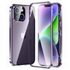 iPhone 14 Plus Case, Magnetic Dual Glass, Purple