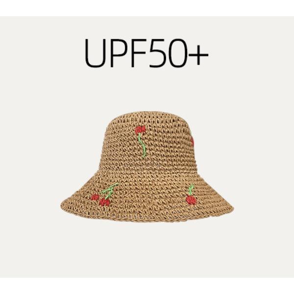 

Women s Embroidered Straw Bucket Hat Breathable Crochet Sun Hat for Summer Beach Wide Brim UV Protection Foldable Travel Sun Cap хаки