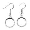 Round Cabochon Base Dangle Earrings DIY Jewelry Findings For Handmade Gifts