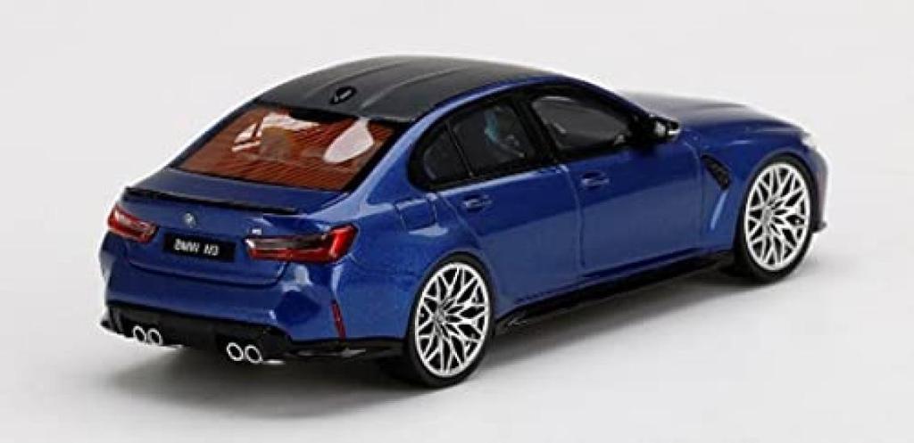 TrueScale Miniatures TSM MODEL 143 BMW M3 Competition (G80) Portimao Blue Metallic Finished Product TSM430557