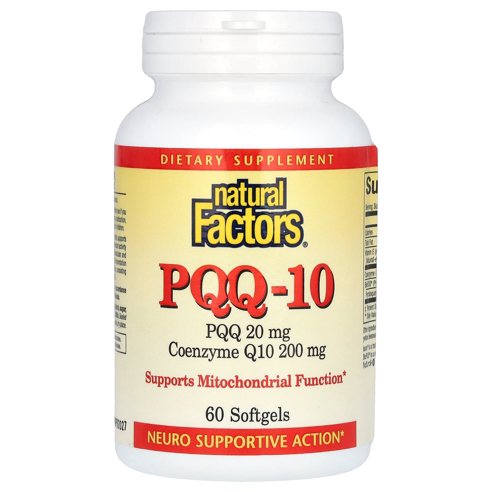 

Natural Factors, PQQ-10, 60 softgels