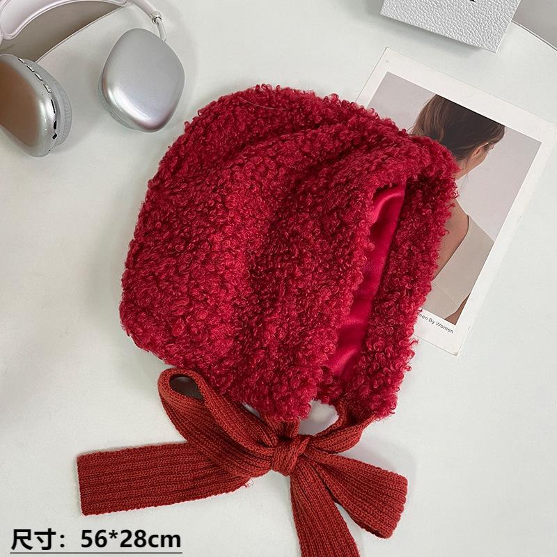 Women's  Winter Sweet and Cute Little Red Riding Hood ,premium Versatile Balaclava Hat, Cold Protection and Warm Ear Protection