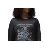 Jordan Printed Oversized Drop Shoulder T-Shirt Women Tops Black FV7119-045
