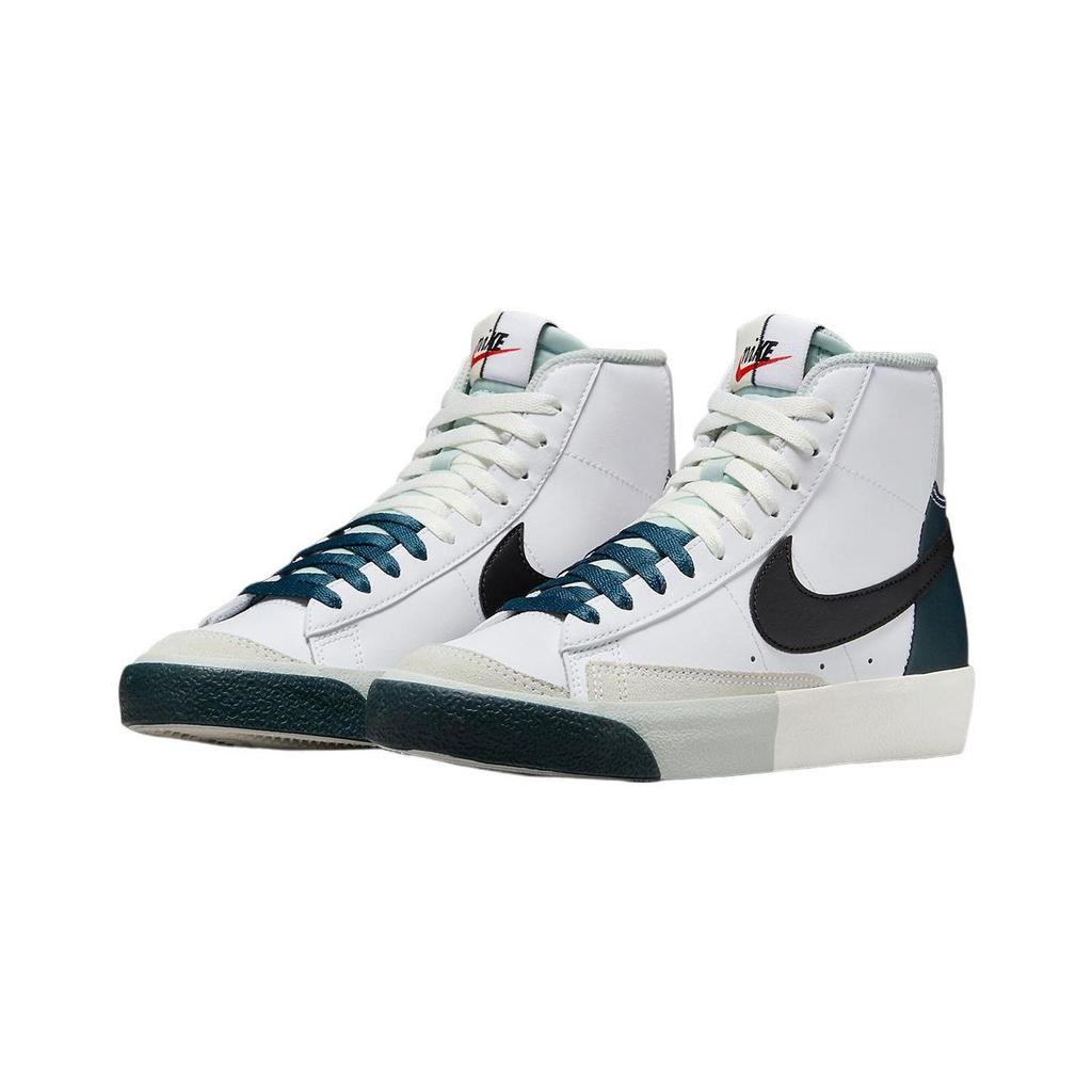 Nike Blazer 77 Remix Durable Mid-Top Kids Skate Shoes Kids Sneaker White Green Black FN6939-101