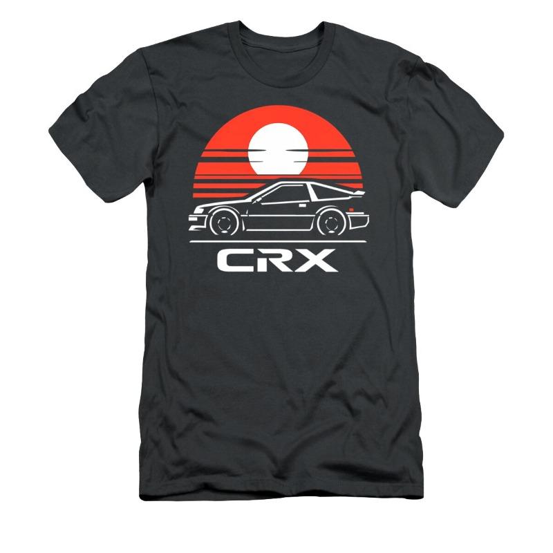 Honda Pánská a dámská trička Léto Nové CRX Závodní Motocyklové Jezdectví Offroad Nadšenci Krátký rukáv Retro Trendy Top