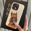 Funny Horse Head Fun Pattern Phone Case Suitable for iPhone 17 16 15 14 13 12 11 Pro/Max/Plus Anti Drop and Anti Shock