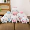 Cinnamoroll Plush Toy: Cute Heart-Hugging Dog with Bow