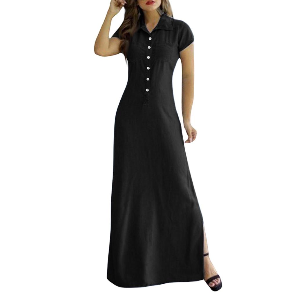 Women's Fashionable Retro Casual Denim Dress