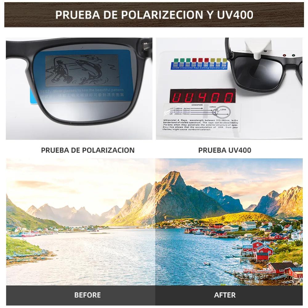 Polarized 100% Natural Wooden Sunglass Frame Bamboo Black Sunglasses Men's UV Protection Luxury Vintage Sunglasses