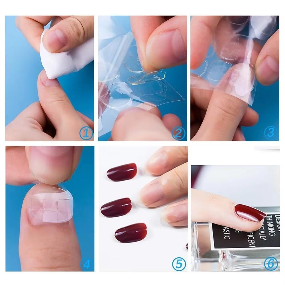 Transparent Double Sided Stickers Self Adhesive UV Jelly Nail Glue New Nail Jelly Glue  Women