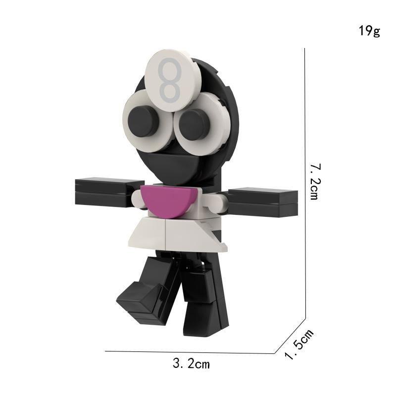 2024 3D Kinder-Block-Kunststoff-Spiel-Designer für Jugendliche und Kinder Dandy's World