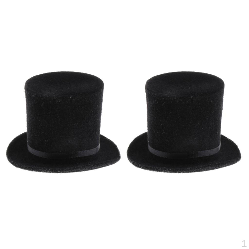 Set Of 2 1:6 Top Hat For 12" Toys TTL Action Figure Dress Up