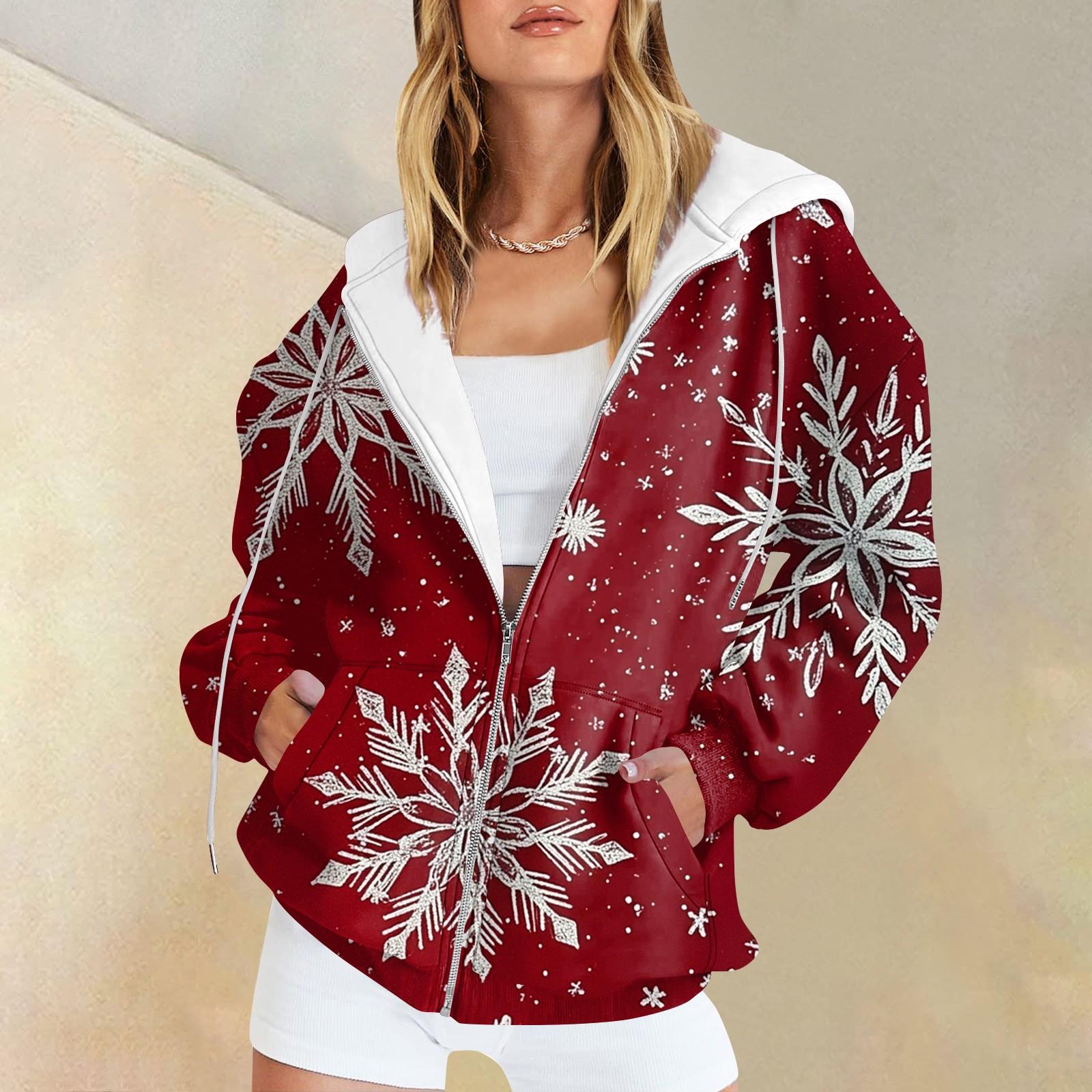 

Женские повседневные модные пуловеры с длинными рукавами и принтом, толстовки на молнии, пальто L