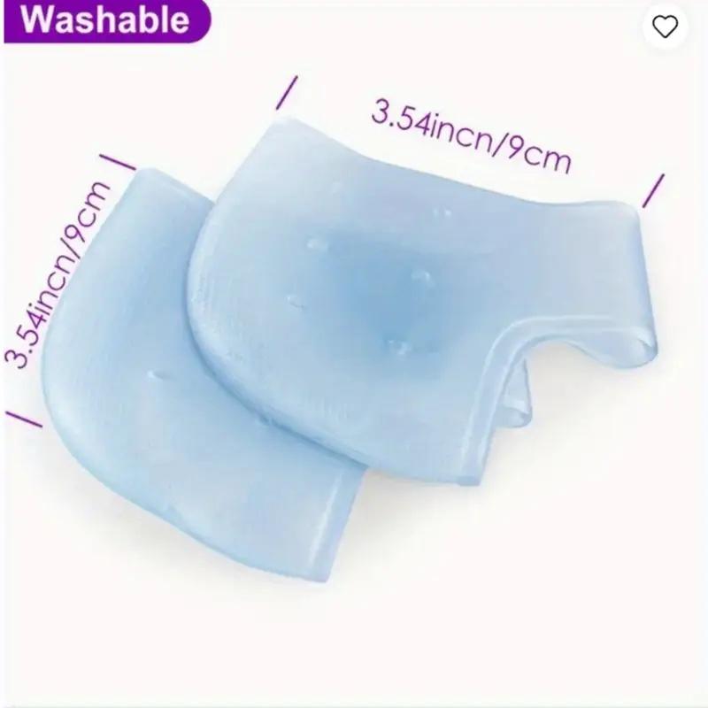 

Washable Blue Silicone Heel Protectors | Unisex for Day & Night Care | Breathable & Long-Lasting Comfort синий