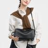 Boston Pillow Bag Armband Premium Feel Handheld Shoulder Genuine Leather Commuter Versatile Large Capacity Crossbody
