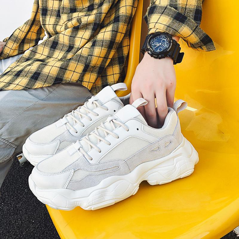 Fashion 2024 Autumn New Korean Version Trend Sports Shoes Men's Fashion All-match Comfortable Platform Outdoor Casual Shoes Men21