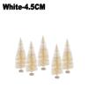 50PCS Mini Christmas Tree Sisal Silk On Cedar Christmas Window Decorations Christmas Tree Christmas Desktop Decorations