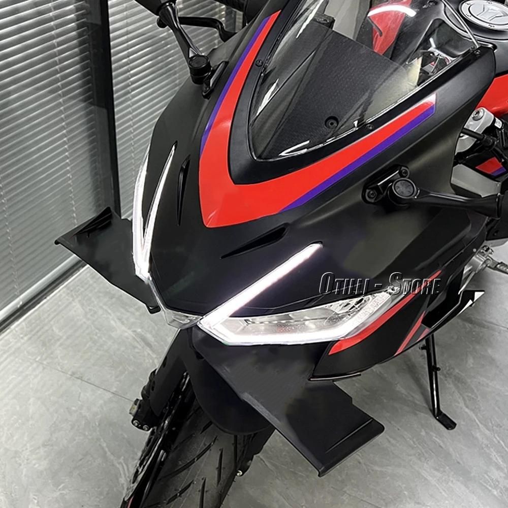 Für Aprilia RS457 RS 457 rs457 2024 ABS Frontverkleidung Flügel Aerodynamischer Schutz Schutzabdeckung Motorradzubehör Teile